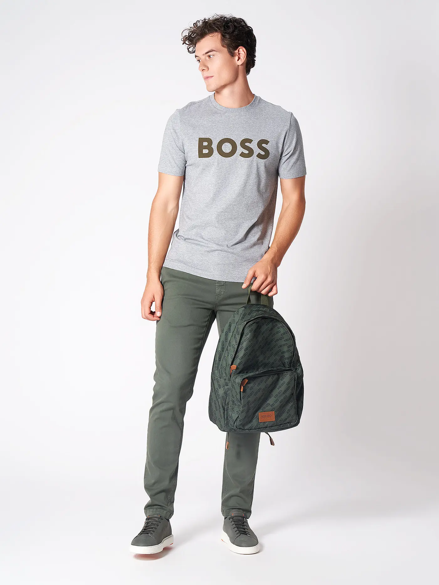 BOSS | T-Shirt MOUNTAIN TIBURT 308 | grau